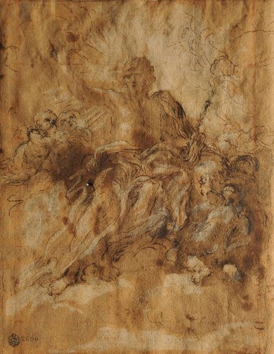 Christ in Glory with the Angels by Giovanni Battista Gaulli